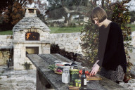 Step, Various Vegetables, Woman cutting Tomatoes