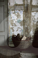 Wabi-Sabi Living Concept, Basket full of Firewood