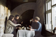 Friends having a Dinner together