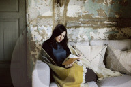 Wabi-Sabi Living Concept, Woman reading a Book