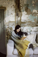Wabi-Sabi Living Concept, Woman reading a Book