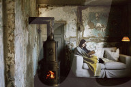 Wabi-Sabi Living Concept, Woman reading a Book
