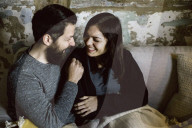 Wabi-Sabi Living Concept, Couple huddling together