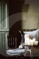 Wabi-Sabi Living Concept, Dining Table with Candles