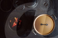Cast-Iron Stove with Pot