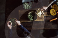 Preparing a vegetarian Meal 