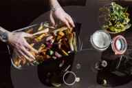 Preparing a vegetarian Meal 