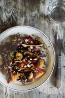 Root Vegetables with Barley and Sprouts