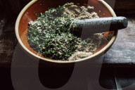 Pestled Herbs