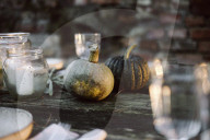 Autumnally decorated Table