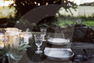 Decorated Table for a Garden Party