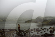 Woman exploring Scotland's Highlands