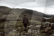Woman exploring Scotland's Highlands