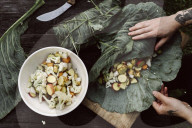 Step, Vegetarian stuffed Cabbage Leaf