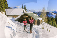 Two women on ski tour