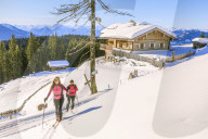 Two women on ski tour