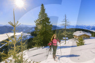 Two women on ski tour