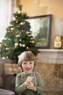 Happy Boy at Christmas Day
