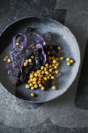 Rotkohl & Kichererbsen geröstet mit Brombeeren, Red cabbage & chickpea roasted with blackberry