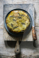 Rhabarber Salbei Upside-Down Kuchen, Rhubarb sage upside-down cake