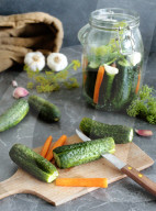 Step Eingelegtes Gemüse, Step Homemade fermented dill pickles