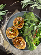 Vegane Herzhafte Kürbisrollen, Vegan savoury pumpkin rolls