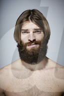 Bare-chested Man with Full Beard