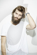 Portrait of a Man wearing a white T-Shirt