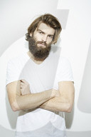  Portrait of a Man wearing a white T-Shirt