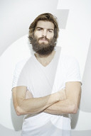  Portrait of a Man wearing a white T-Shirt