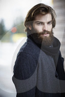 Portrait of a Man with Full Beard