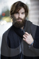 Portrait of a Man with Full Beard