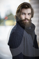 Portrait of a Man with Full Beard