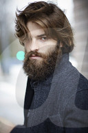 Portrait of a Man with Full Beard