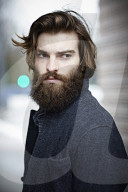 Portrait of a Man with Full Beard