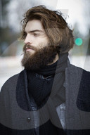 Portrait of a Man with Full Beard