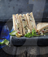 Auberginen-Sandwich, Eggplant Sandwich