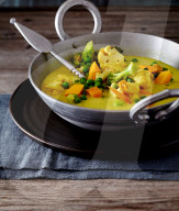 Curry von Brokkoli und Blumenkohl, Curry with Cauliflower and Broccoli