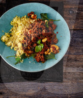 Hackfleisch mit Cashewkernen, Minced Meat with Cashews