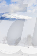 View from Fanningberg over winter landscape