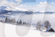 View from Fanningberg over winter landscape