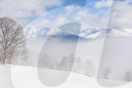 View from Fanningberg over winter landscape