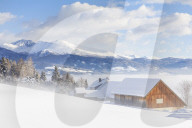 View from Fanningberg over winter landscape