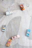 Toy Cars on a wooden Table