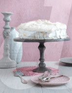 Rhabarber-Torte mit Baiser, Rhubarb Pie with Meringue 