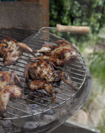 Summer Barbecue: Wachteln in Granatapfel-Zimt-Marinade, Grilled Quails