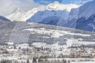 View from the foot of the Mitterberg over the Mariapfarrer