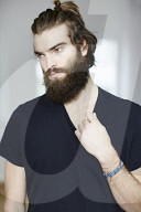 Young Man wearing a black T-Shirt