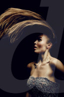 Young Woman shaking her Head up and down