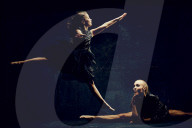 Woman and Girl dancing Ballet